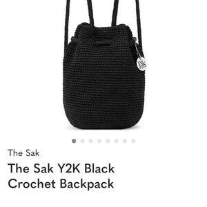 The Sak Black Knit Backpack